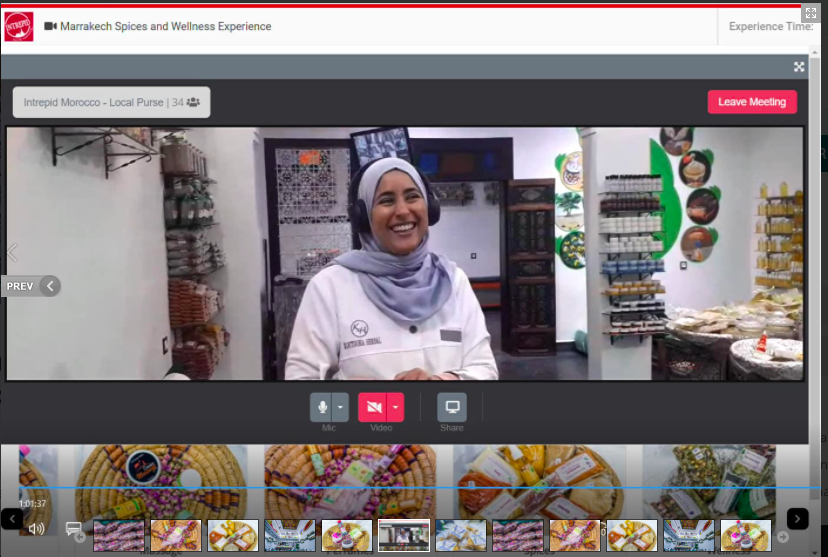 Screen shot of Local Purse virtual shopping experience
