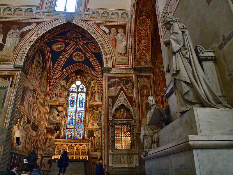 The burials of Santa Croce Basilica in Florence