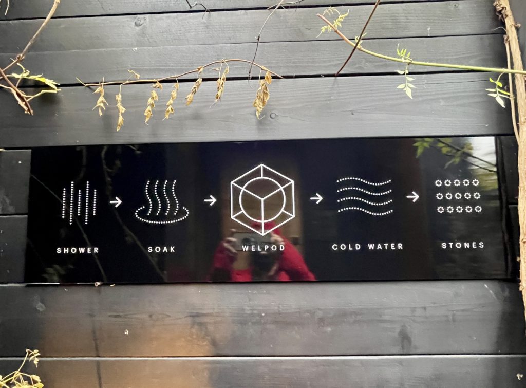 A sign at Circle Wellness Spa in Vancouver BC